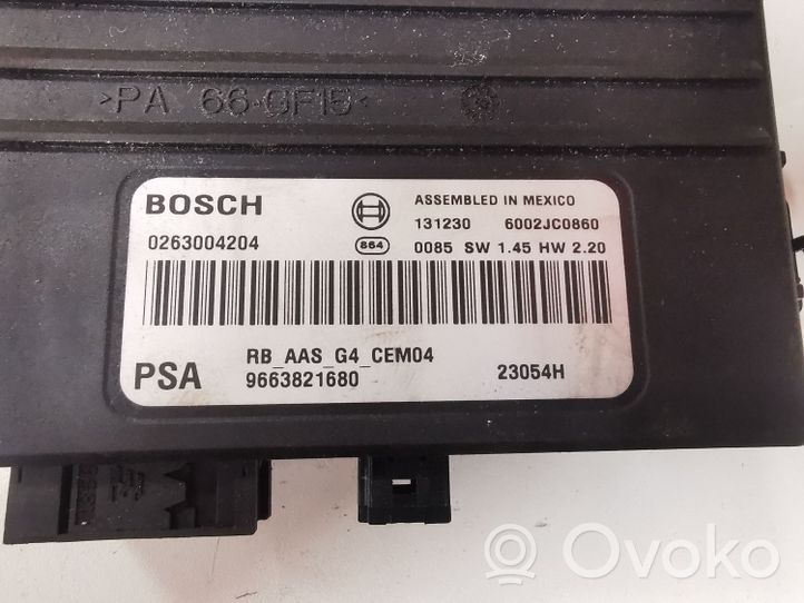 Citroen C3 Picasso Centralina/modulo sensori di parcheggio PDC 9663821680