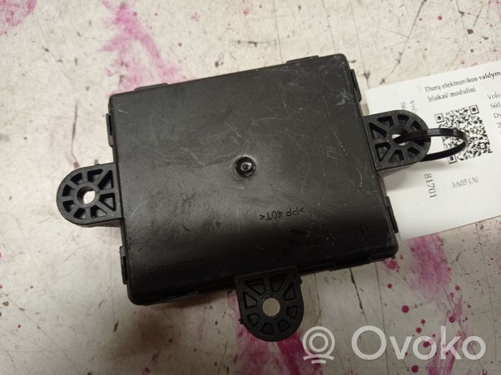 Volvo S60 Centralina/modulo portiere 31343872