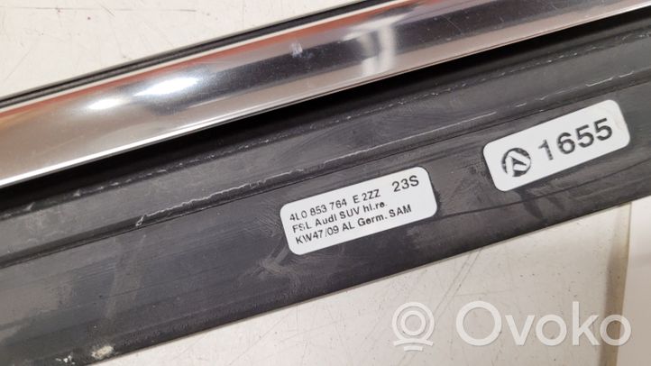 Audi Q7 4L Rear door glass trim molding 4L0853763A