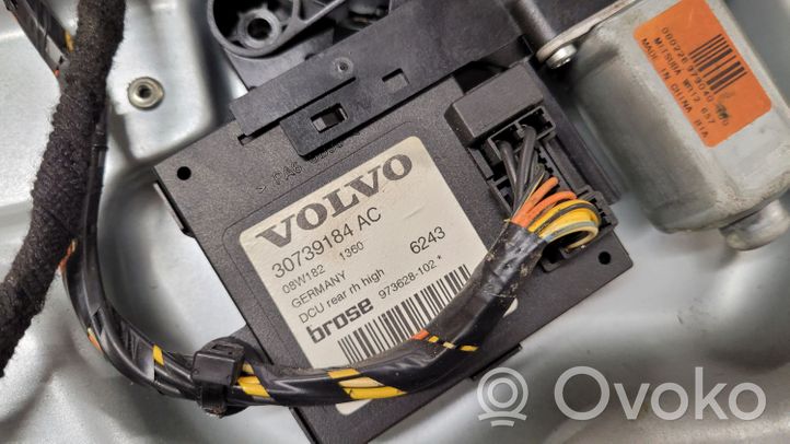 Volvo S40 Regulador de puerta trasera con motor 1573400