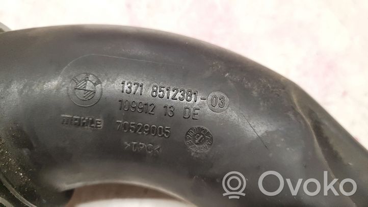 BMW X5 F15 Rura / Wąż dolotowy powietrza turbiny 1371851238103