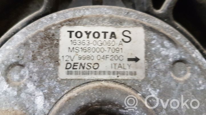 Toyota Avensis T250 Ventilatore di raffreddamento elettrico del radiatore 163630G060A