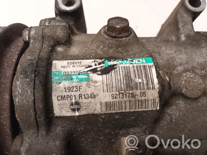 Mini One - Cooper Clubman R55 Air conditioning (A/C) compressor (pump) 9213175