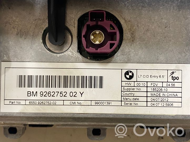 BMW 1 F20 F21 Monitor / wyświetlacz / ekran 926275202