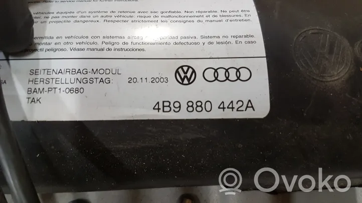 Audi A6 S6 C5 4B Istuimen turvatyyny 4B9880442A