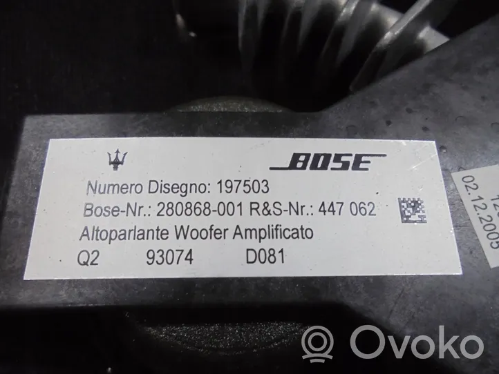 Maserati Quattroporte Enceinte subwoofer 1970503