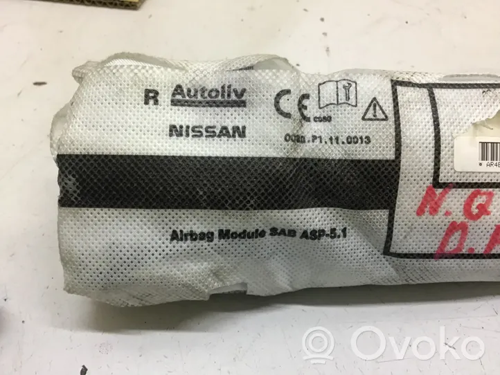 Nissan Qashqai Poduszka powietrzna Airbag boczna 0080P1110013