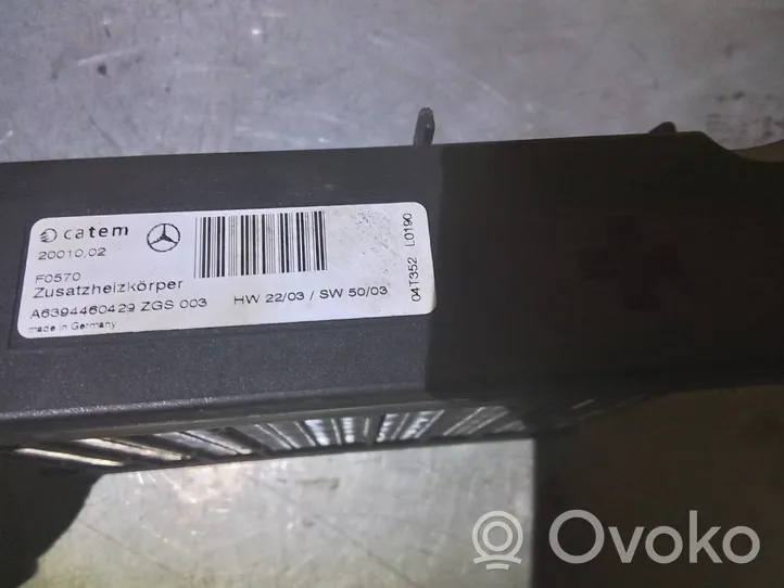 Mercedes-Benz Vito Viano W639 Radiateur électrique de chauffage auxiliaire A6394460429