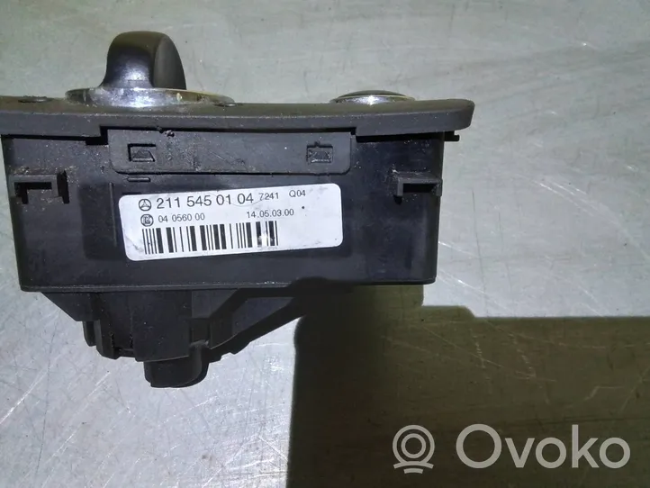 Mercedes-Benz E W211 Interruttore luci A2115450104