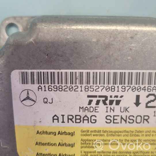 Mercedes-Benz A W169 Sterownik / Moduł Airbag A1698202185