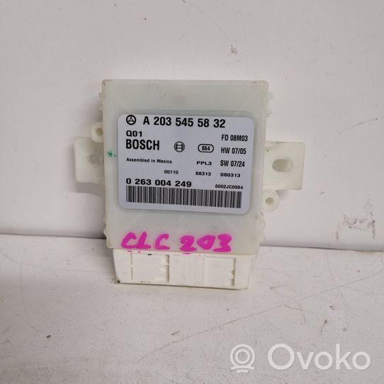 Mercedes-Benz CLC CL203 Parking PDC control unit/module A2035455832