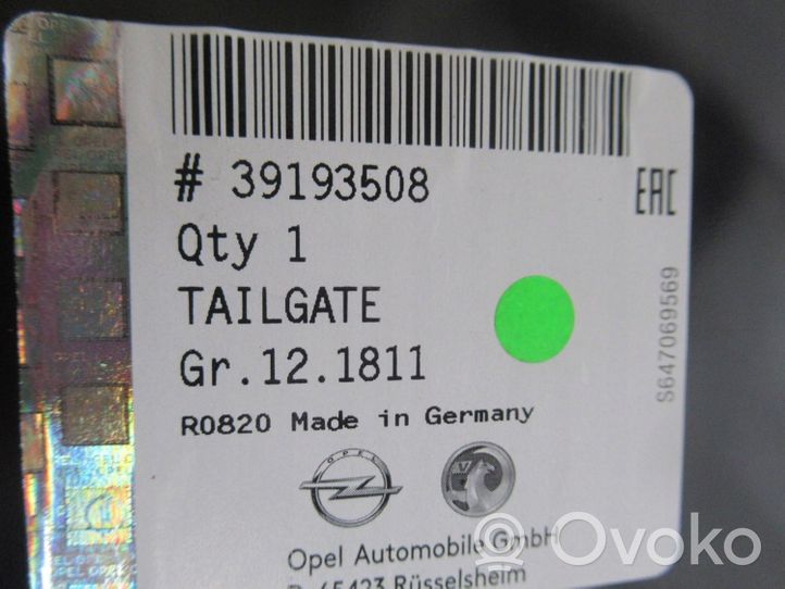 Opel Insignia A Portellone posteriore/bagagliaio 39193508