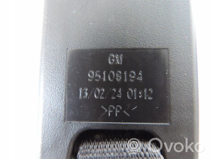 Opel Mokka Takaistuimen turvavyön solki 95108194