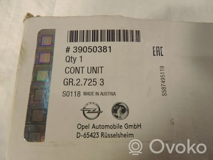 Opel Insignia B Modulo di controllo ballast LED 39050381