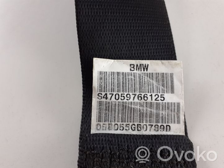 BMW 5 E60 E61 Cintura di sicurezza posteriore S47059766125
