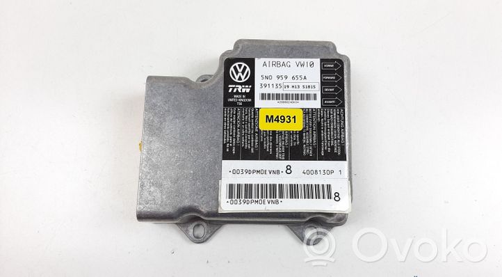 Volkswagen PASSAT CC Turvatyynyn ohjainlaite/moduuli 5N0959655A