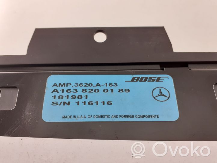 Mercedes-Benz ML W163 Garso stiprintuvas A1638200189