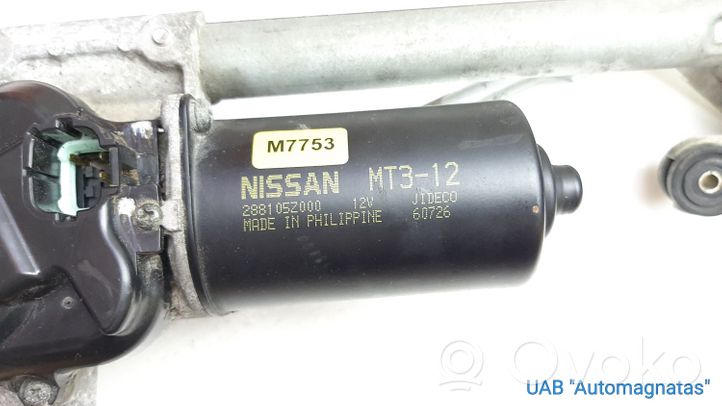 Nissan Quest Mechanizm i silniczek wycieraczek szyby przedniej / czołowej 288105Z000