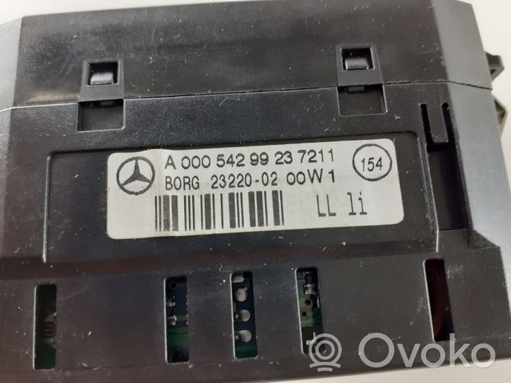 Mercedes-Benz CL C215 Pysäköintitutkan anturin näyttö (PDC) A0005429923