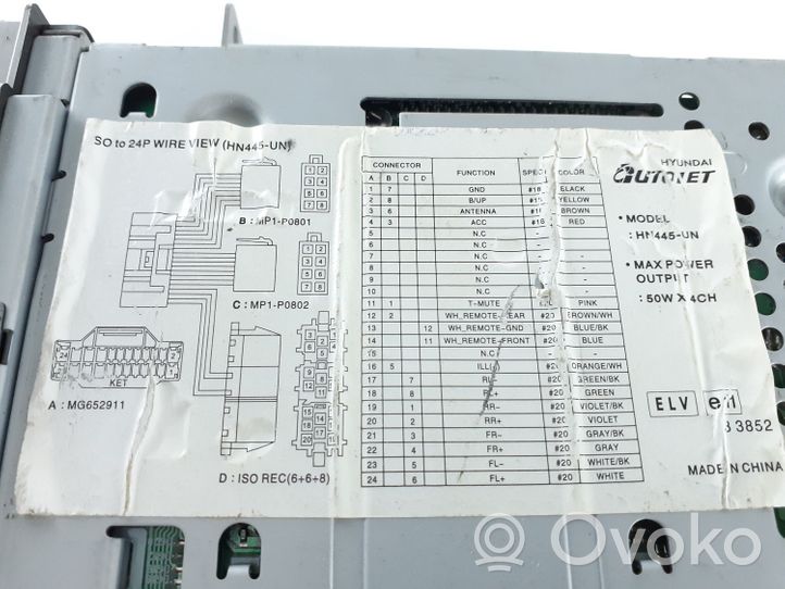 KIA Carens II Radija/ CD/DVD grotuvas/ navigacija 