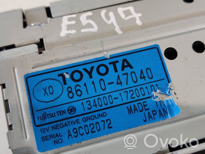 Toyota Prius (XW10) Monitor / wyświetlacz / ekran 8611047040