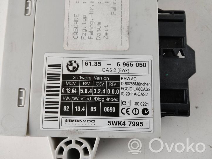 BMW 5 E60 E61 Moduł / Sterownik CAS 6965050