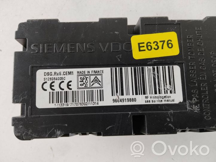 Citroen C5 Tire pressure control unit 9664919880