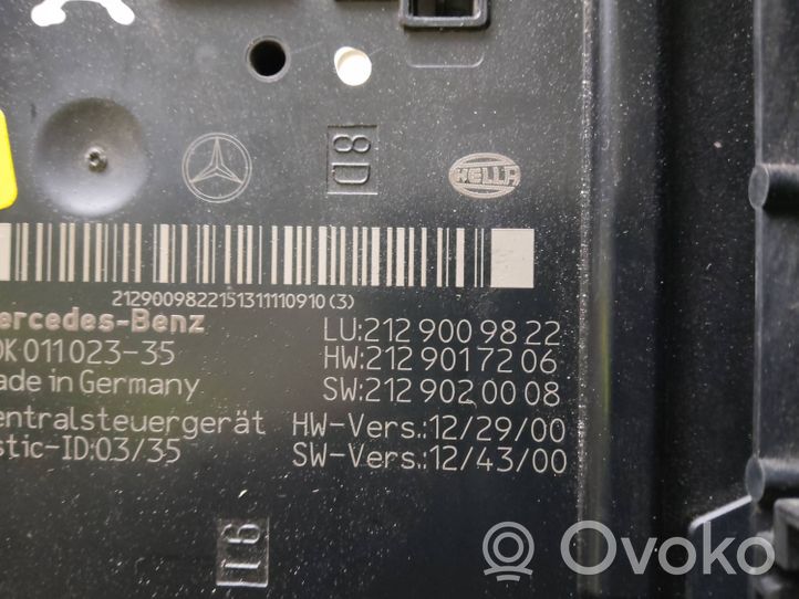 Mercedes-Benz E W212 Fuse module 2129009822