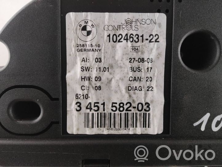 BMW X3 E83 Tachimetro (quadro strumenti) 3451582