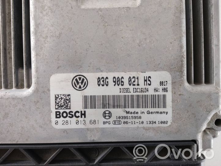 Volkswagen Caddy Centralina/modulo del motore 03G906021HS