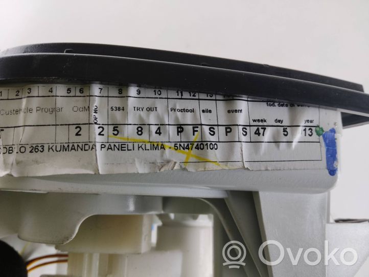 Opel Combo D Climate control unit 5N4740100