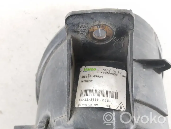 Nissan Qashqai+2 Światło przeciwmgłowe przednie 261508992A