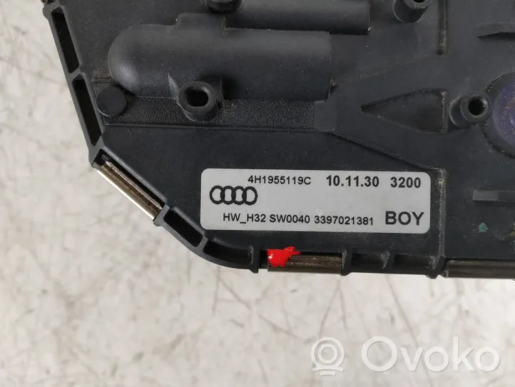 Audi A8 S8 D4 4H Etupyyhkimen vivusto ja moottori 4H1955119C