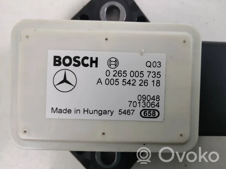 Mercedes-Benz E C207 W207 Sensore di imbardata accelerazione ESP A0055422618