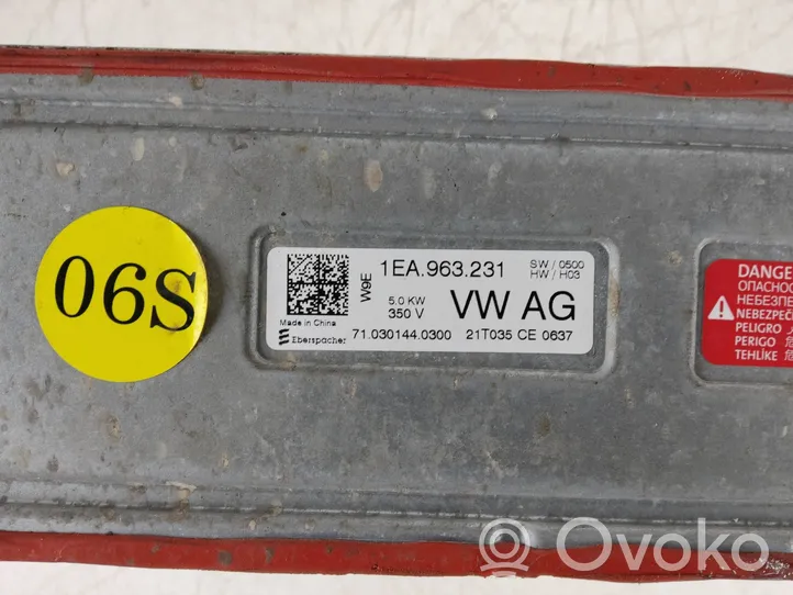 Volkswagen ID.3 Podgrzewacz płynu chłodzącego 1EA963231