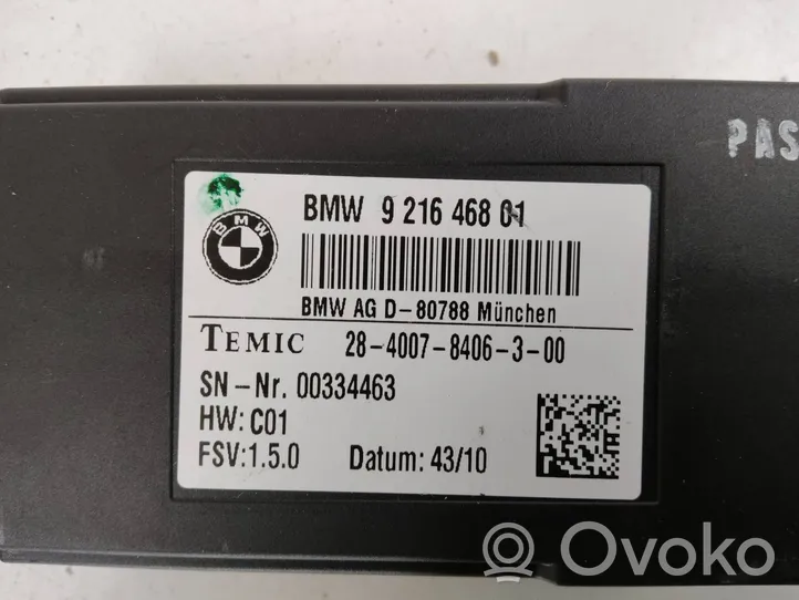 BMW X3 F25 Istuimen lämmityksen rele 9216468