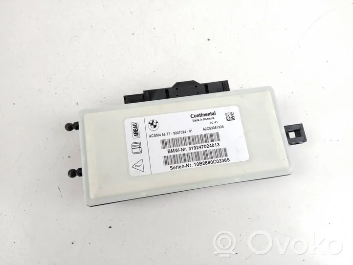 BMW X3 F25 Airbag control unit/module 9247024