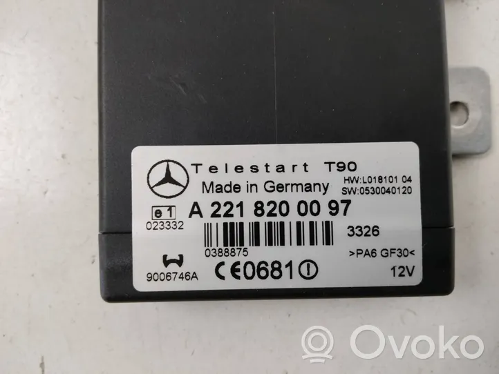 Mercedes-Benz CLS C219 Sonstige Steuergeräte / Module A2218200097