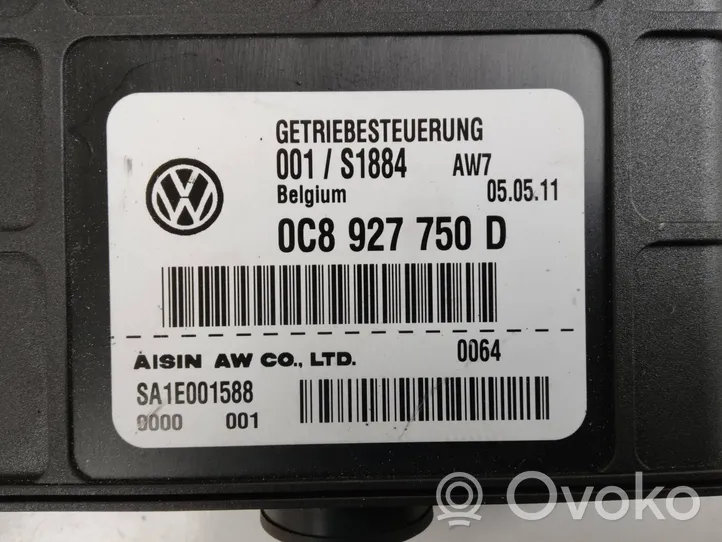 Volkswagen Touareg II Module de contrôle de boîte de vitesses ECU 0C8927750D