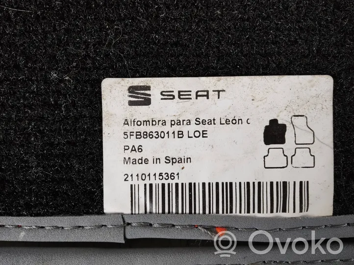 Seat Leon IV Juego de alfombras de coche 5FB863011B