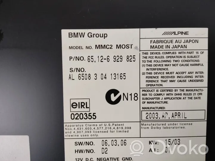BMW 7 E65 E66 Changeur CD / DVD 6929825