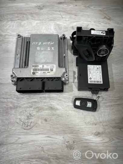 BMW X5 E70 Kit centralina motore ECU e serratura 7805585