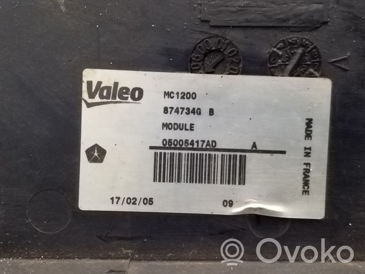Chrysler Voyager Osłona wentylatora chłodnicy 05005417AD