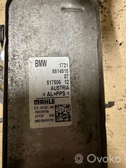 BMW 3 F30 F35 F31 Dzinēja eļļas radiators 17218514515