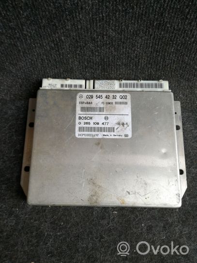 Mercedes-Benz A W168 ESP (stabilitātes sistēmas) vadības bloks 0295454232Q02