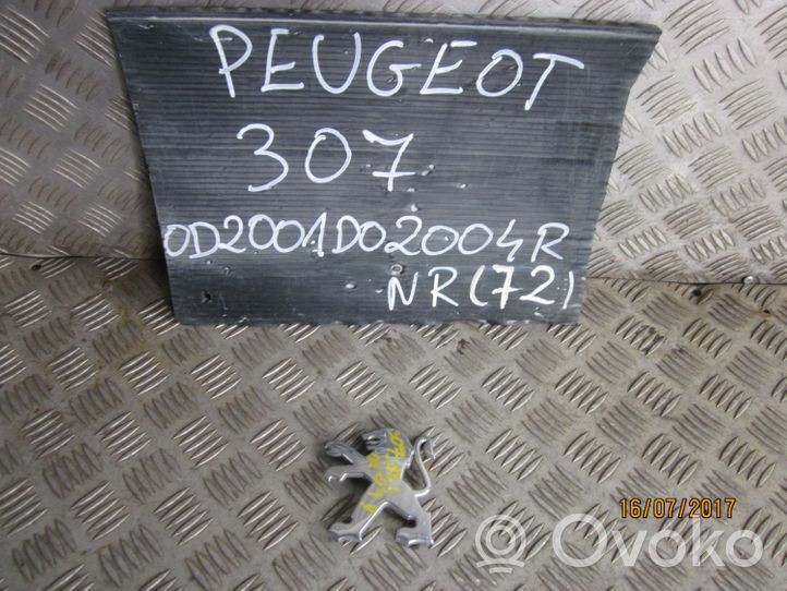Peugeot 307 Ražotāja emblēma 18C0001030