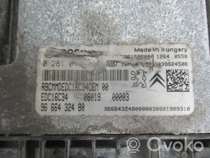 Peugeot Bipper Unité de commande, module ECU de moteur 