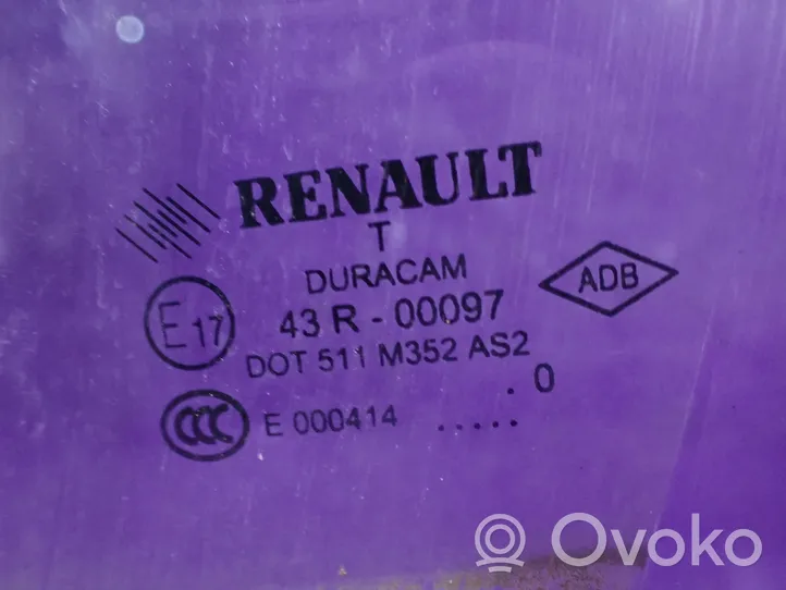 Renault Fluence Etuoven ikkunalasi, neliovinen malli 