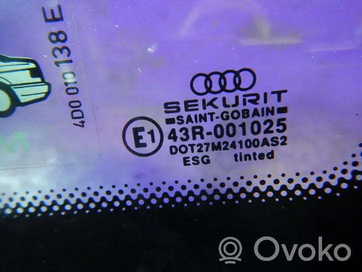 Audi A8 S8 D2 4D Finestrino/vetro retro 