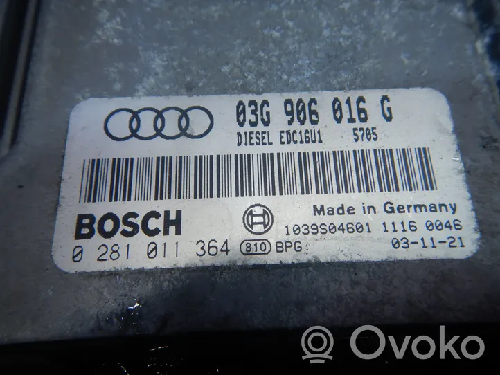 Audi A3 S3 8P Komputer / Sterownik ECU silnika 03G906016G